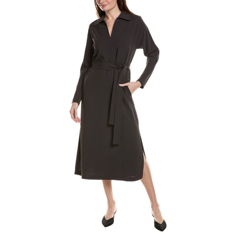 Lafayette 148 New York Womens  Wide Collar Dress, Gray